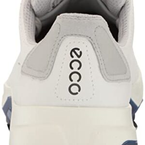 ECCO Men's Biom G5 Gore-TEX Waterproof Golf Shoe, White/Blue Depths, 11-11.5