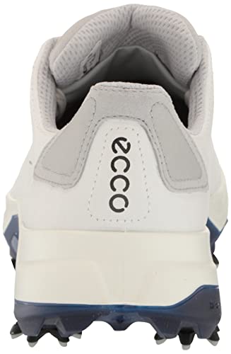 ECCO Men's Biom G5 Gore-TEX Waterproof Golf Shoe, White/Blue Depths, 11-11.5