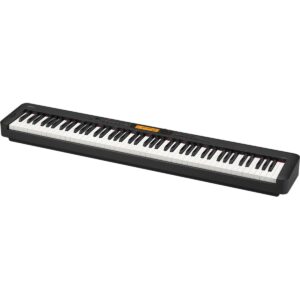 Casio CDP-S360 88-Key Compact Digital Piano Keyboard with Touch Response, Black Bundle with H&A Studio Headphones, Stand, Bench, Sustain Pedal