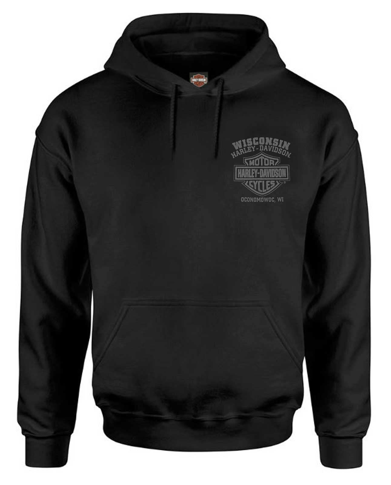 Harley-Davidson Men's Corrosion Willie G Skull Poly-Blend Pullover Hoodie (2XL)