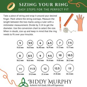 Biddy Murphy, Irish Claddagh Ring for Women Green Gem & Cubic Zirconia Wishbone Band Made in Ireland Size 8