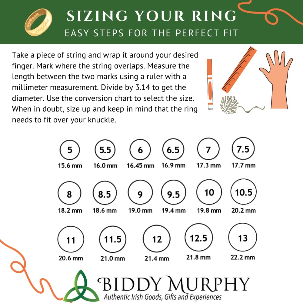 Biddy Murphy, Irish Claddagh Ring for Women Green Gem & Cubic Zirconia Wishbone Band Made in Ireland Size 8.5