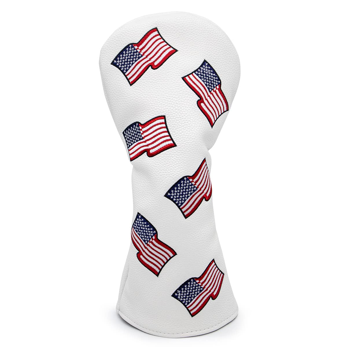 Barudan Golf Driver Head Cover 460cc, White Patriotism USA Golf Driver Headcover Club Protective for Men Golfer