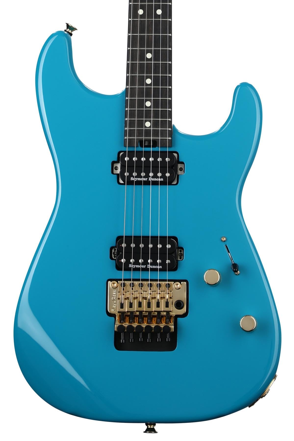 Charvel Pro-Mod San Dimas Style 1 HH FR EBY Electric Guitar - Miami Blue