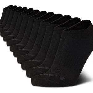 AND1 Men's Socks - PROPLATINUM Lightweight Low Cut Socks (12 Pack), Size Shoe size 6-12.5, Black