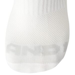 AND1 Men's Socks - PROPLATINUM Lightweight Low Cut Socks (12 Pack), Size Shoe size 6-12.5, White