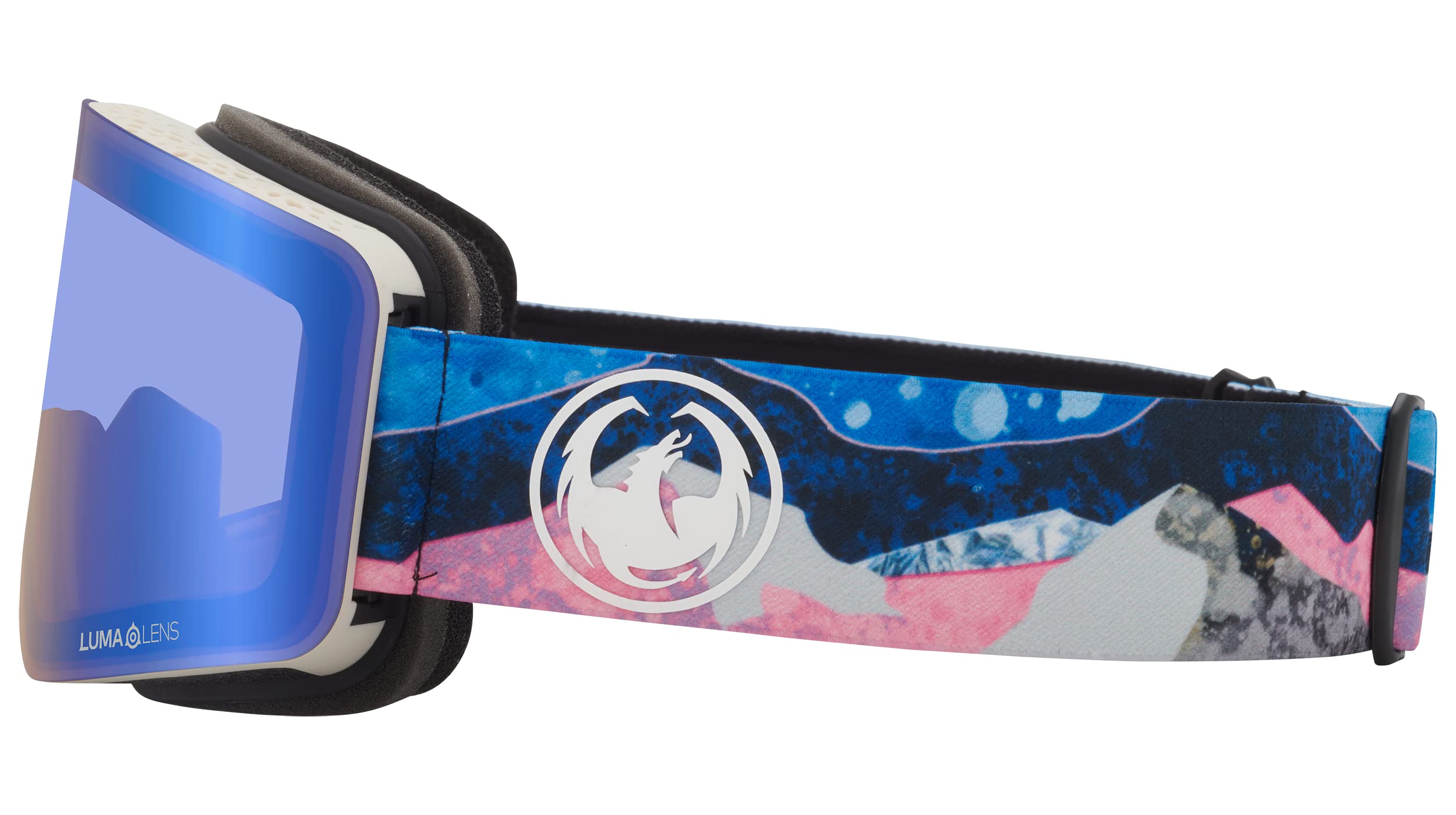 Dragon Unisex R1 OTG Snow Sport Goggle - Mountain Bliss Frame | LL Flash Blue Lens