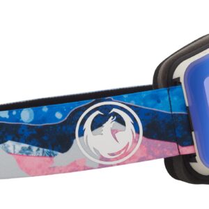 Dragon Unisex R1 OTG Snow Sport Goggle - Mountain Bliss Frame | LL Flash Blue Lens