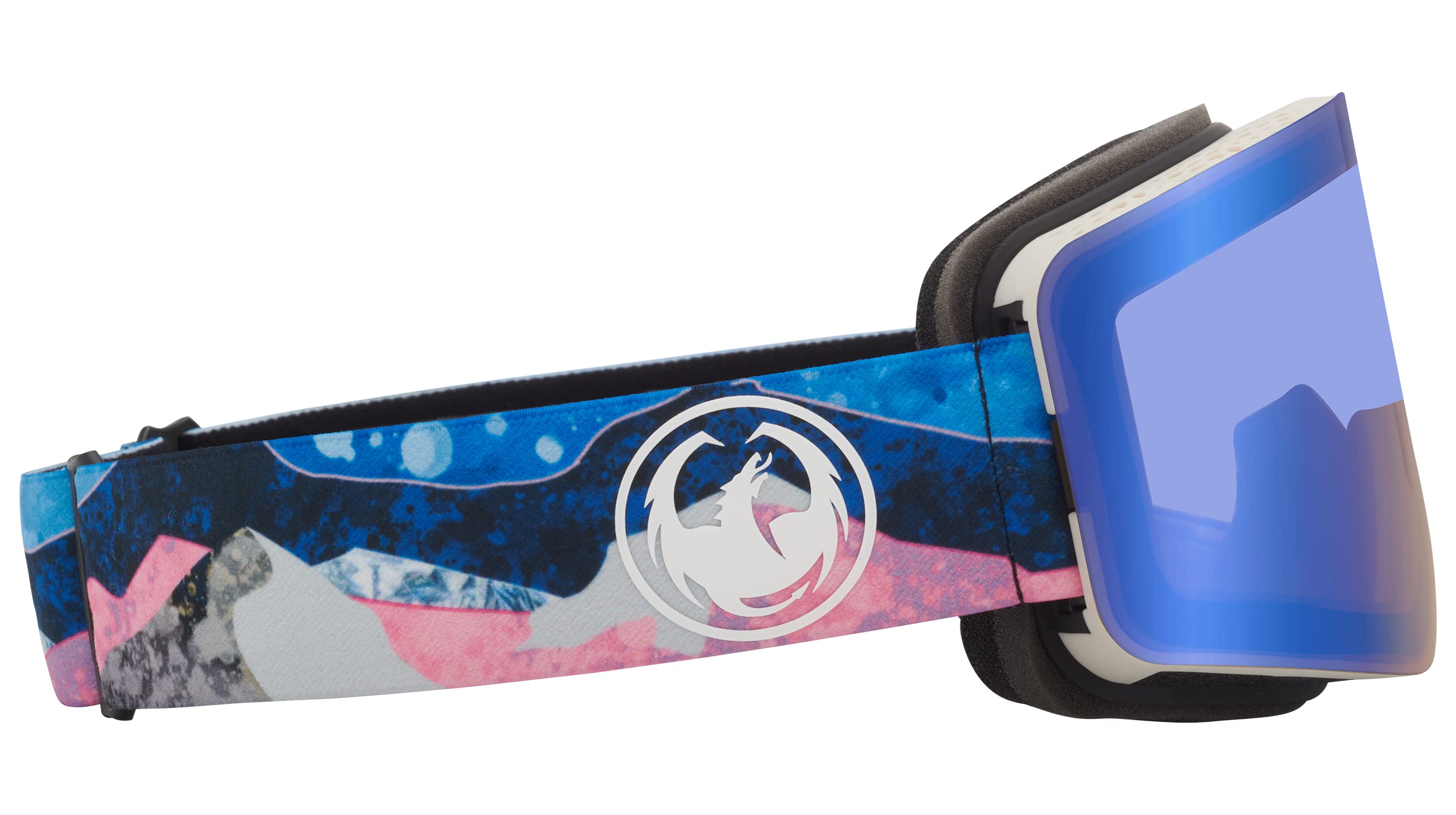 Dragon Unisex R1 OTG Snow Sport Goggle - Mountain Bliss Frame | LL Flash Blue Lens