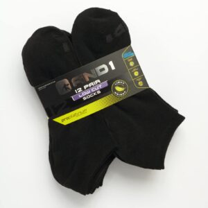 AND1 Men's Socks - PROPLATINUM Lightweight Low Cut Socks (12 Pack), Size Shoe size 6-12.5, Black