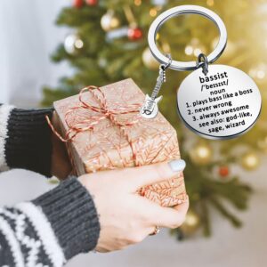 TIIMG Bassist Essential Keychain Gift Bass Guitar Player Gift Rock band Bassist Gift Bass Player Definition Keychain (Bassist US)