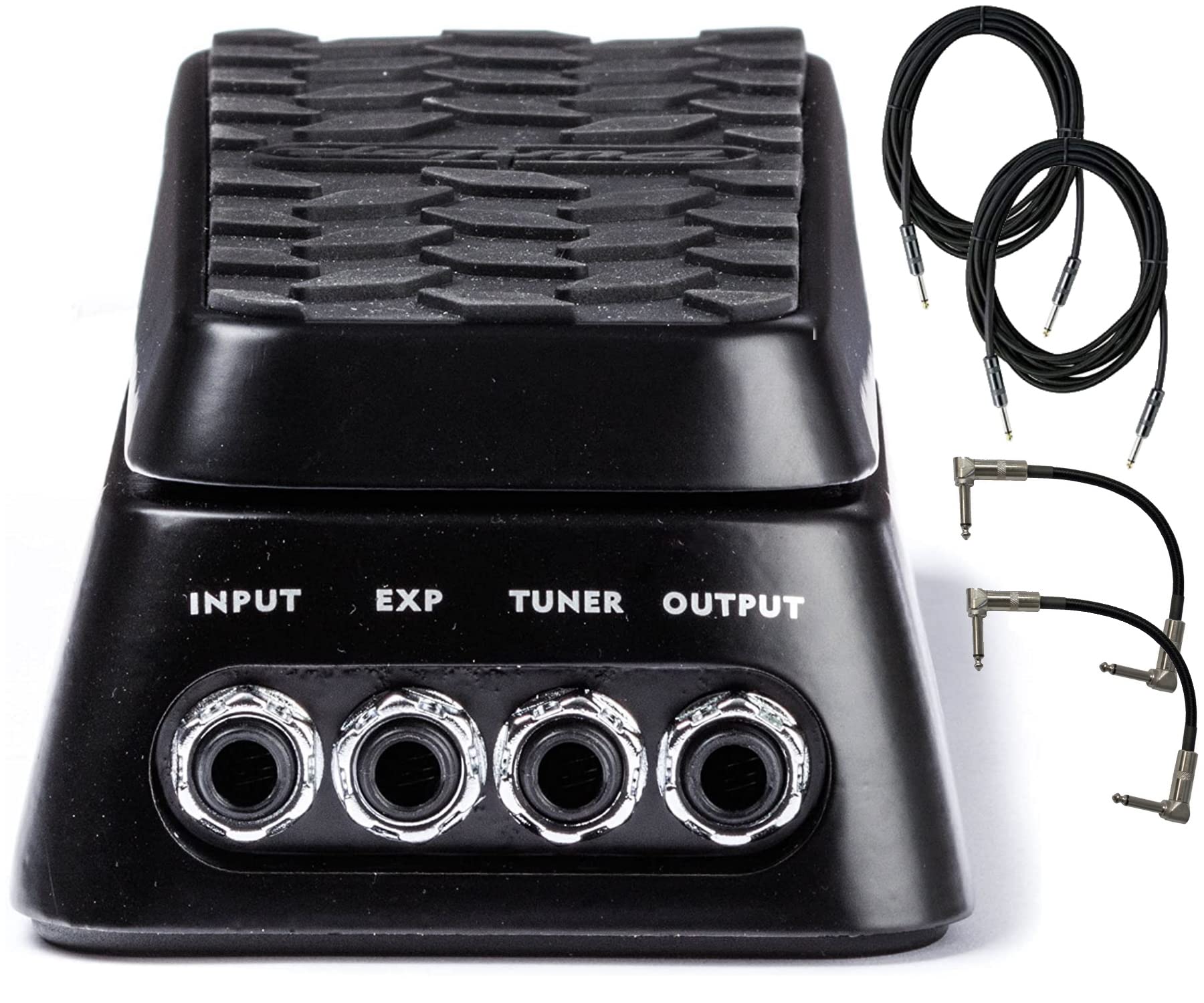 Briskdrop Dunlop DVP3 Volume (X) Pedal Bundle with 2 Instrument Cables and 2 Patch Cables