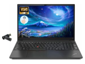 new lenovo thinkpad e15 gen 2 business laptop, 15.6" fhd ips display, core i7-1165g7, windows 10 pro, 32gb ram 1tb ssd, backlit kboard,tech deal usb