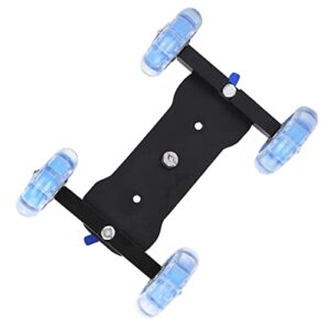 Xirfuni Mini Dolly Skater Car, Silicone Wheels Adjustable Camera Slider Car, for DSLR Camcorder