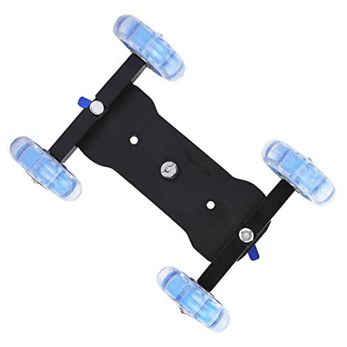 Xirfuni Mini Dolly Skater Car, Silicone Wheels Adjustable Camera Slider Car, for DSLR Camcorder