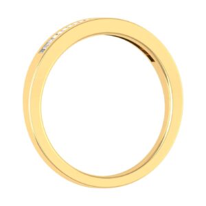 14K Yellow Gold Classic Channel Set Baguette Diamond Wedding Band (0.15 Carat) (Ring Size 10)