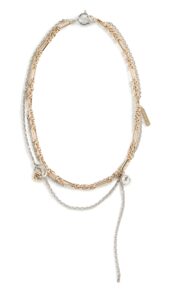 justine clenquet women's rachel necklace, gold & palladium, one size