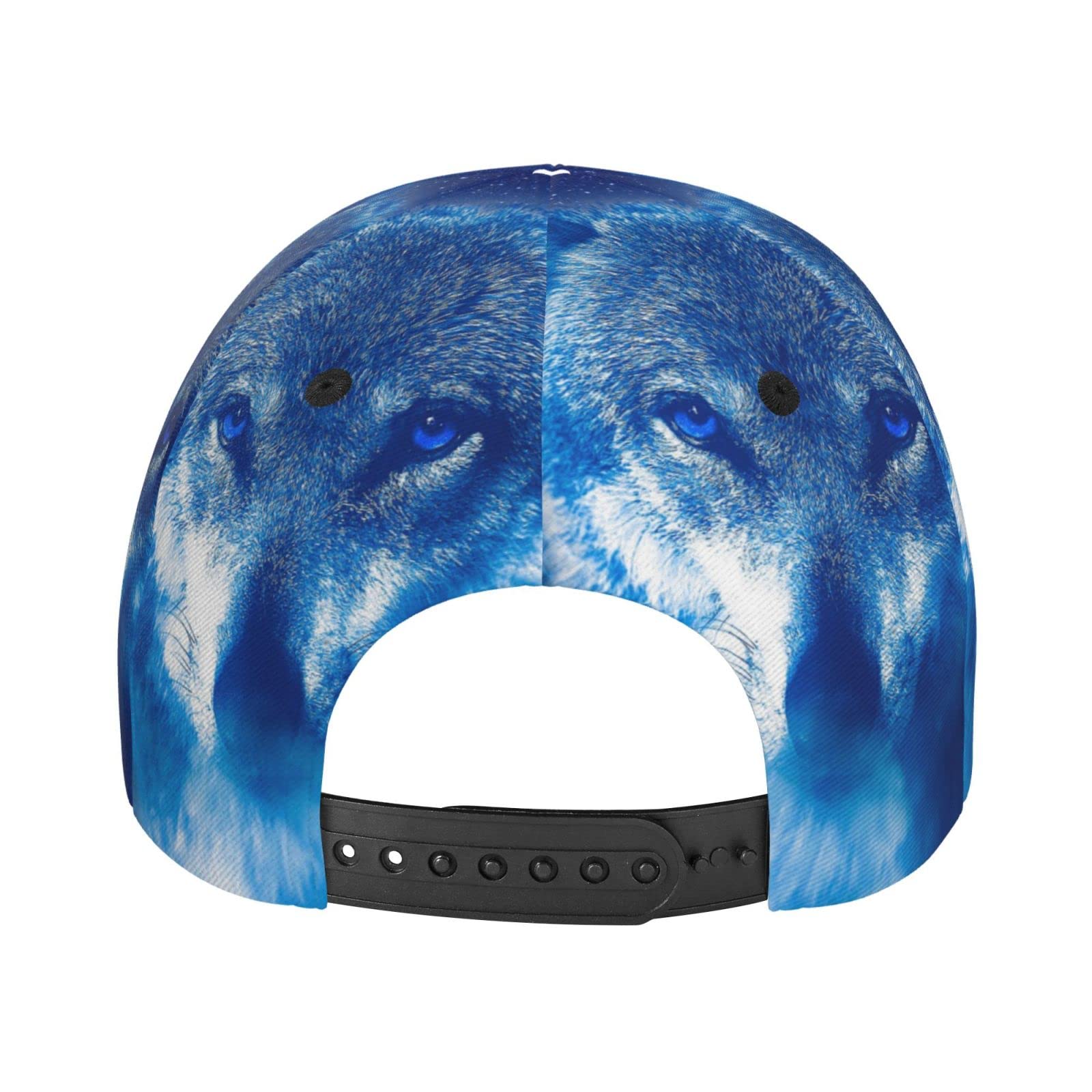 BCQJNB Wolf Blue Winter Baseball Cap Snapback Hats Adjustable Trucker Hat for Men Women