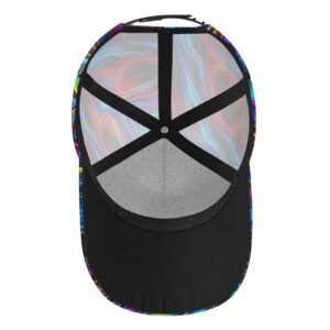 BCQJNB Tie Dye Baseball Cap Snapback Hats Adjustable Trucker Hat for Men Women