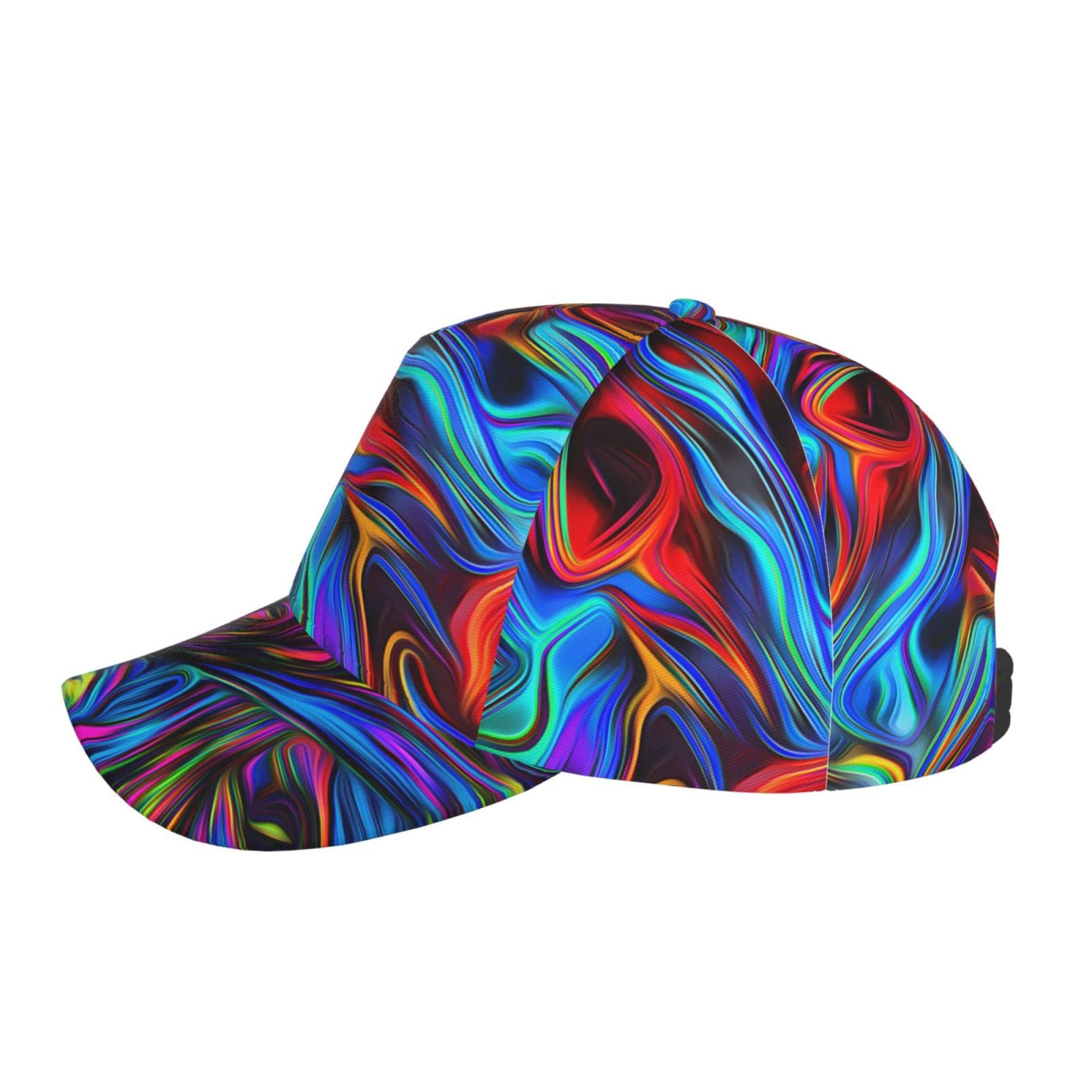 BCQJNB Tie Dye Baseball Cap Snapback Hats Adjustable Trucker Hat for Men Women