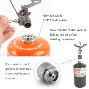 BRS Stove BRS 3000T Stove Ultralight Backpacking Stove Portable Pocket Stove Titanium Camping Gas Burner only 26g with 1 Extra Backup O-Ring