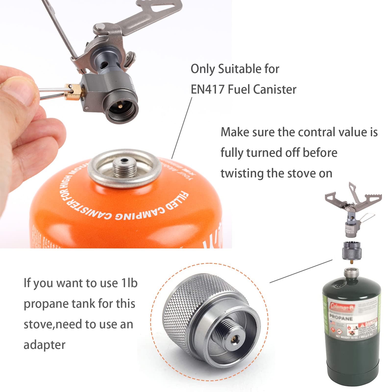 BRS Stove BRS 3000T Stove Ultralight Backpacking Stove Portable Pocket Stove Titanium Camping Gas Burner only 26g with 1 Extra Backup O-Ring