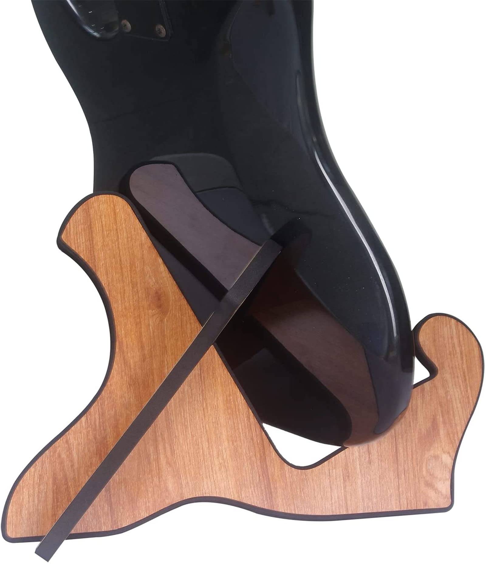 Miwayer Guitar Stand Wood Thickened Universal, with 0.12 Inch Soft Leather Ddge, Safe Non-Slip Portable Stringed Wooden Guitar Rack, Used for Acoustic, Classical, Electric Guitar, Bass