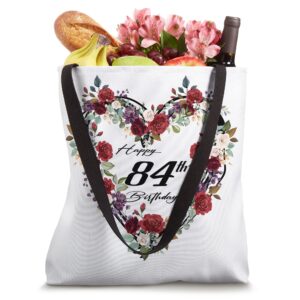 Happy 84th Birthday Gifts for Women - Gift ideas for 84 Year Tote Bag