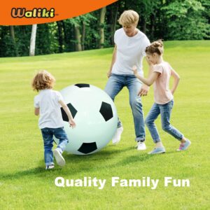 WALIKI Jumbo Soccer Ball | Giant and Inflatable | Huge 30" in Diameter - Durable Massive Soccer Ball | Pump Included