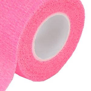 Cohesive Bandage, Waterproof self-Adhesive Bandage 1 inch x 2 Yards Flexible for Finger Sports Injuries