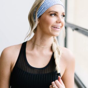 Maven Thread Darling, Workout Headbands for Women, Wide Headbands for Women, Sports Running Headband for Exercise, Gym hairband Athletic Workouts and Yoga 4" Thick Non Slip Sweatbands for Women 2Pack