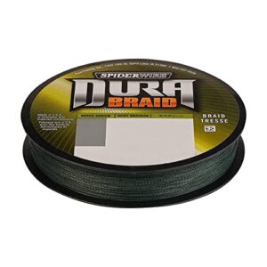 Spiderwire Braid 80lb DuraBraid, 150yd | 137m Fishing Line, Moss Green, 1 ct.