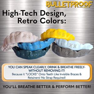 Bulletproof: World’s Thinnest Most Breathable Mouth Guard is 3X Stronger! Football MMA Braces! Rugby Hockey Basketball Boxing BJJ Lacrosse Sports Mouthguard Grinding Teeth Men Women Adult Youth Kids