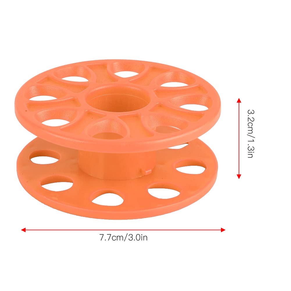 VGEBY Diving Finger Spool, Black Plastic Diving Spool Plastic Diving Compact Finger Spool Reel Diver Underwater Accessory(Bright Orange) Diving