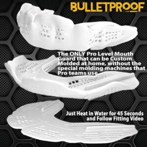 Bulletproof: World’s Thinnest Most Breathable Mouth Guard is 3X Stronger! Football MMA Braces! Rugby Hockey Basketball Boxing BJJ Lacrosse Sports Mouthguard Grinding Teeth Men Women Adult Youth Kids