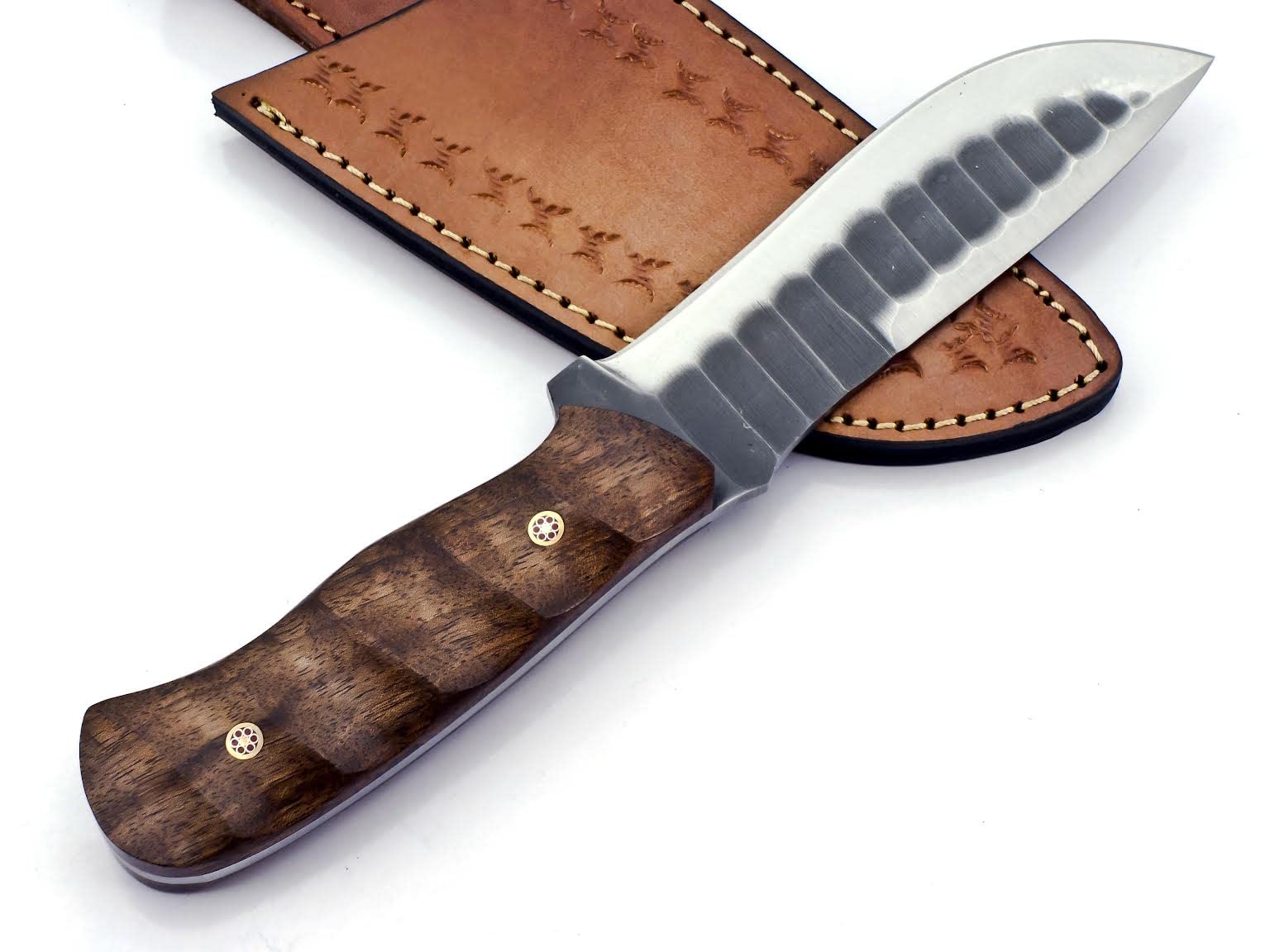 UK UNIQUE SHARP KNIVES BK-780 Handmade D2 Stainless steel 10 Inches Hunting knife- Beautiful Walnut wood Handle