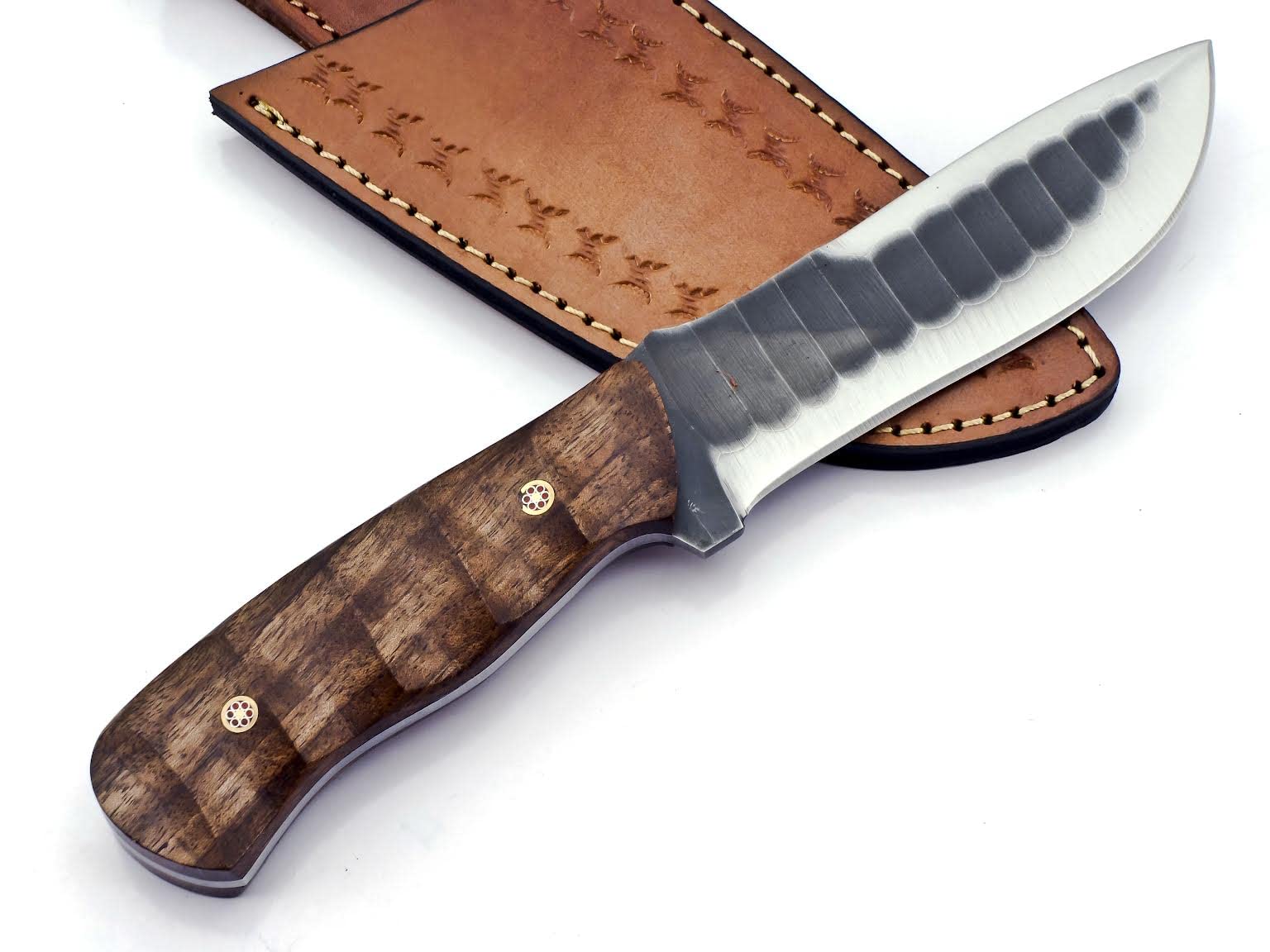 UK UNIQUE SHARP KNIVES BK-780 Handmade D2 Stainless steel 10 Inches Hunting knife- Beautiful Walnut wood Handle