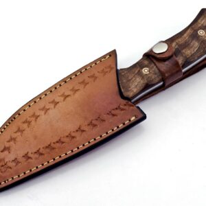 UK UNIQUE SHARP KNIVES BK-780 Handmade D2 Stainless steel 10 Inches Hunting knife- Beautiful Walnut wood Handle