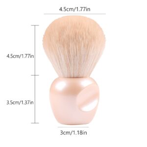 BQAN Nail Dust Brush Nail Art Dust Powder Remover Brush Nail Arts Dust Cleaner Brush Soft Kabuki Cleaner Brush for Makeup or Acrylic UV Gel Nail Arts (Pearl Pink)