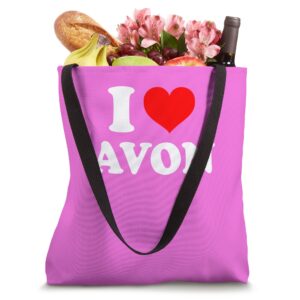 I Love Avon Tote Bag