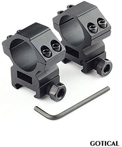 Gotical Low Profile Mosin Nagant 91/30 Scope Mount Weaver Picatinny Rail Mid Length (Pack of 2 - Scope Ring with Rail)