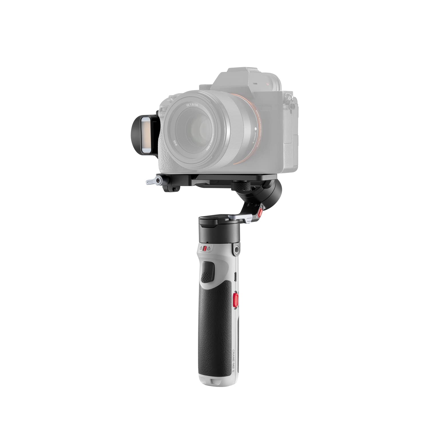 Zhiyun Crane-M2S Combo 3-axis Gimbal Camera Stabilizer for Mirrorless Camera Action Camera Smartphone Gimble for Sony A6600/A6500/A6400 A7C Canon EOS R,Phone Holder Backpack Included