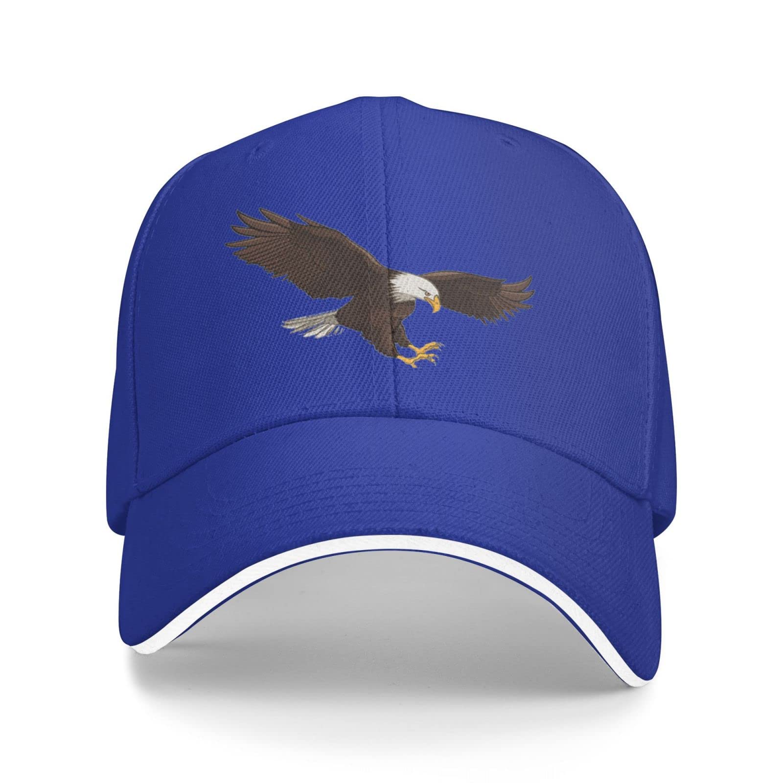 Eagle Baseball Cap Trucker Hat Sun Caps Sports Hats Running for Teenager Men Women Unisex Blue