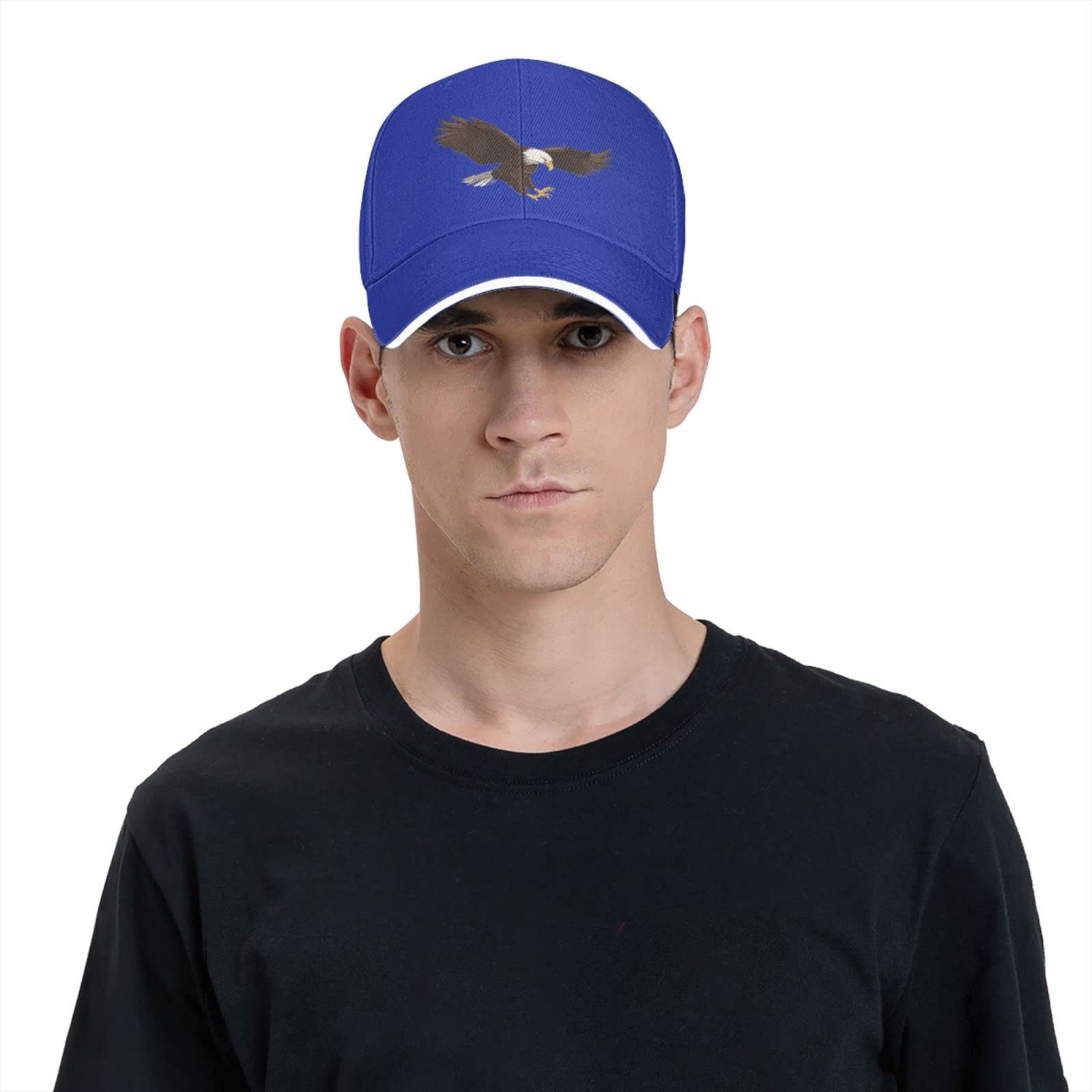 Eagle Baseball Cap Trucker Hat Sun Caps Sports Hats Running for Teenager Men Women Unisex Blue