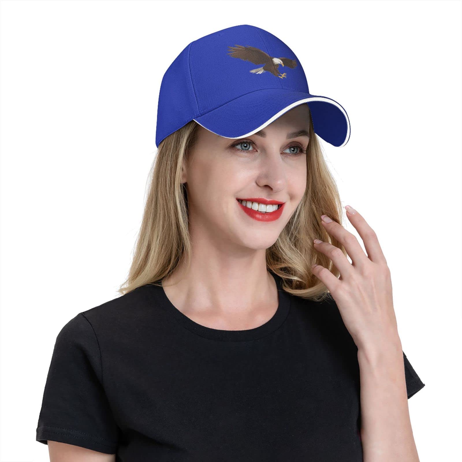 Eagle Baseball Cap Trucker Hat Sun Caps Sports Hats Running for Teenager Men Women Unisex Blue