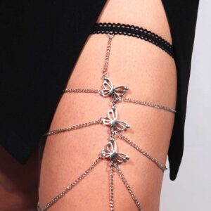 Your Always Charm Body Chain Jewelry for Women Leg Chain Thigh Chain Belly Waist Chain Leg Harness Body Gift for Rave 0utfits for Women