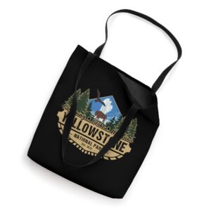 Yellowstone National Park Bison Old Faithful Geyser Souvenir Tote Bag