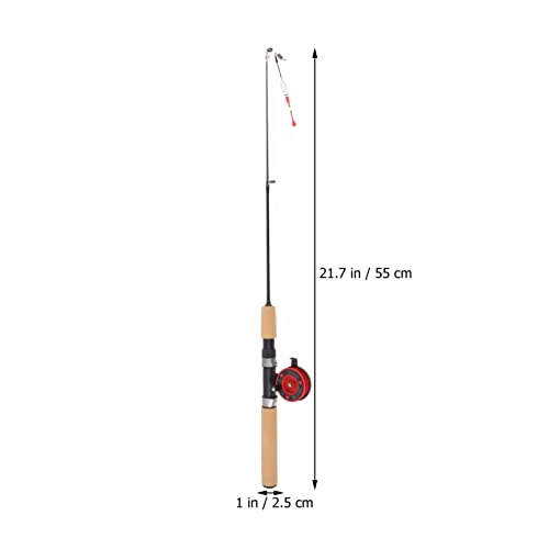 Ice Fishing Suit Fishing Supply Ice Fishing Rod Short Fishing Rod Winter Fishing Rod Outdoor Supply Ice Fishing Tool Fishing Accessory Compact Fishing Pole Lure Fishing Rod