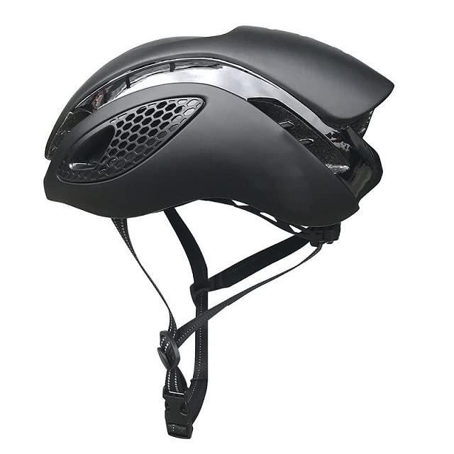 aero Road Bike Helmet Men Women Bicycle Helmet Cycling Ultralight Helmets (Black)