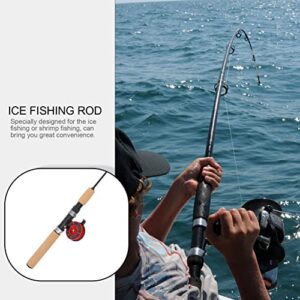 Ice Fishing Suit Fishing Supply Ice Fishing Rod Short Fishing Rod Winter Fishing Rod Outdoor Supply Ice Fishing Tool Fishing Accessory Compact Fishing Pole Lure Fishing Rod